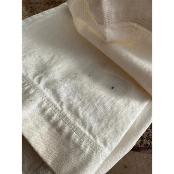 J.Crew 100% Cotton Straight Leg White Jeans Women Size 6 Pockets - Picture 9 of 10